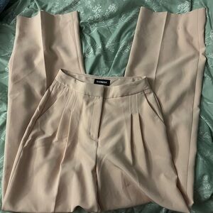 Express Women's Light Pink 0 Tall Wide Leg Trousers/Dress Pants